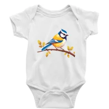 Sýkorka modřinka kreslená