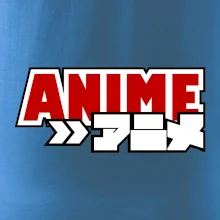 Anime nápis červený