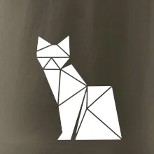 Origami kočka z boku