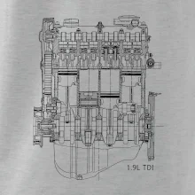 Motor Škoda/ VW 1.9L  TDI ze předu