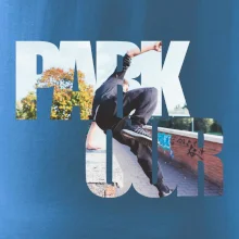 Parkour nápis ve městě