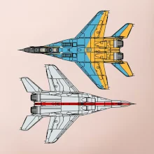 Mig 29 Fulcrum ze spoda a ze zhora