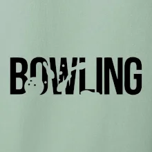 Bowling nápis kuželky