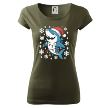 Vánoční žralok a vločky