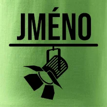 Jméno a nápis na zádech - stage crew