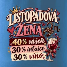 Listopadová žena čtyřicet procent vášeň třicet intuice