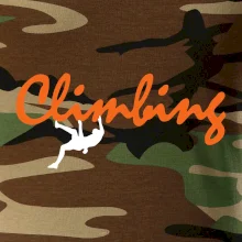 Climbing psací text