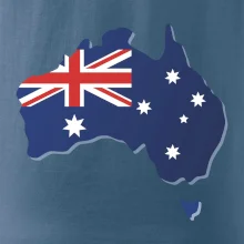 Austrálie - vlajka mapa