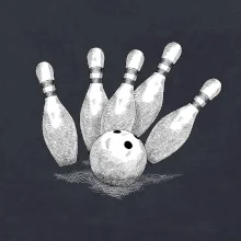 Bowling kresba