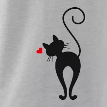 Zamilovaná kočka zezadu