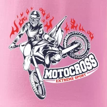 Motocross extreme sport fire