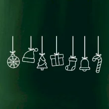 Rodinná vánoční trička  - Vánoční ozdoby na provázku