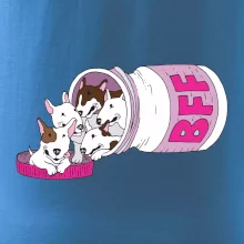 Bullterrier Friends Forever růžové (Pecka design)