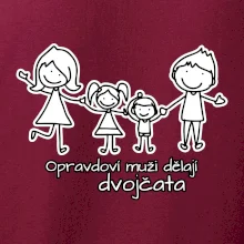 Opravdoví muži dělají dvojčata - holka kluk