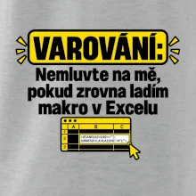 Varování nerušit při makru v excelu