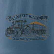 Bez nafty to nepojede traktor s vlekem