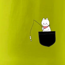 Kočka s rybou v kapse