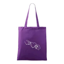 Dvě ruce a srdce jedním tahem