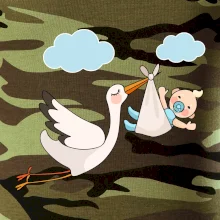 Čáp čekáme miminko - kluk