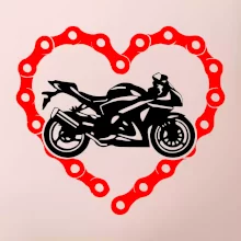 Moto srdce řetěz - supersport