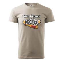 Tour de beer - kolo - pivo a nápis na zádech