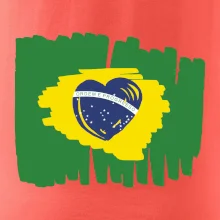 Brazílie vlajka srdce