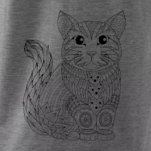 Kočka sedící mandala