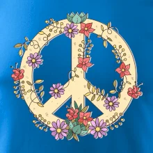 Peace symbol pískový