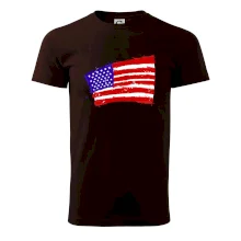 Americká vlajka ohnutá