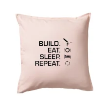 Build eat sleep repeat - montážní pěna