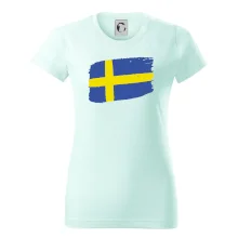 Švédsko vlajka štětkou