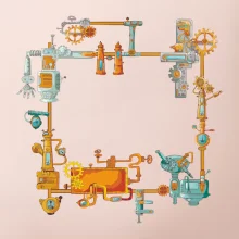 Steampunk barevná sestava