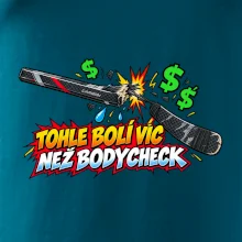 Zlomená hokejka bolí víc než bodycheck