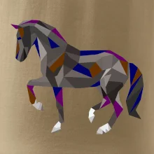 Kůň geometrie barevný