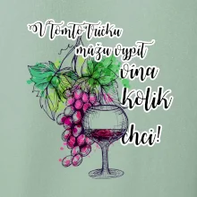 V tomto tričku můžu vypít vína kolik chci