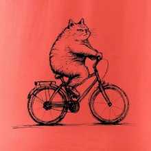 Tlustá kočka  na kole