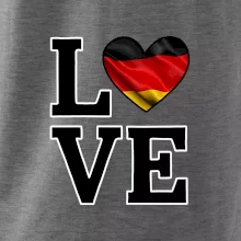 Love Německá vlajka Love Německá vlajka