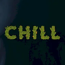 Konopí nápis chill