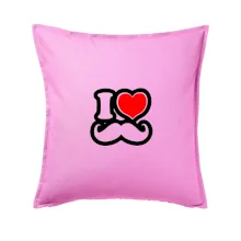 i love mustache - obrys