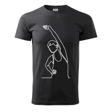 Protahující se žena jedním tahem