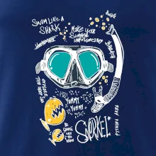 Potapěčské brýle text