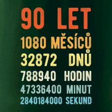 Narozeniny 90 přepočet času