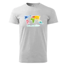 Světové kontinenty s názvy a zvířátky