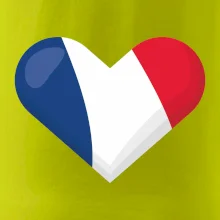 Francouzská vlajka srdce