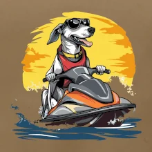 Chrt na vodním skútru