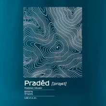 Praděd - vrstevnice v obdélníku