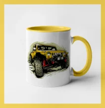 Žlutý offroad s navijákem