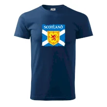 Skotská vlajka s erbem lva