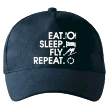 Eat sleep fly repeat - skoky na lyžích