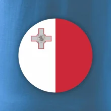 Vlajka Malta kulatá na prso